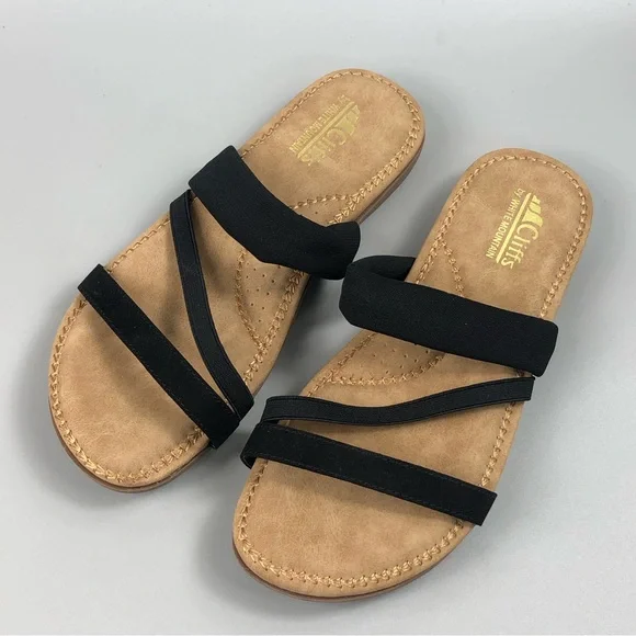 Cliffs by White Mountain Farris Women’s Slide Sandals Size 8.5M - Picture 3 of 9